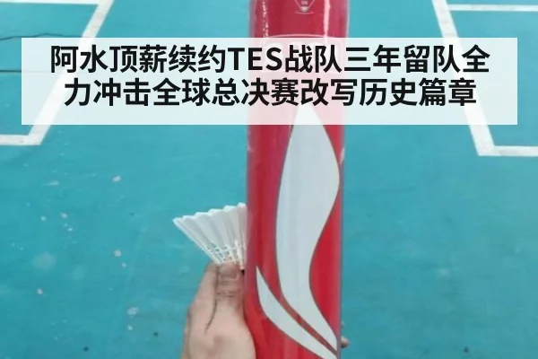 阿水顶薪续约TES战队三年留队全力冲击全球总决赛改写历史篇章